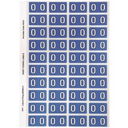 Avery Alphabet Coding Label O Side Tab 25x42mm Blue