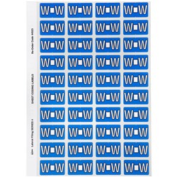 Avery Alphabet Coding Label W Side Tab 25x42mm Blue