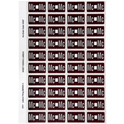 Avery Alphabet Coding Label Mc Side Tab 25x42mm Brown