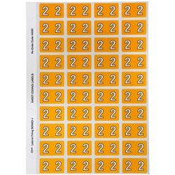 Avery Series 4 Numeric Coding Label #2 Yellow