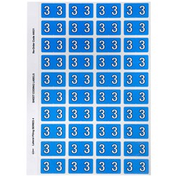 Avery Series 4 Numeric Coding Label #3 Blue