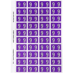 Avery Series 4 Numeric Coding Label #9 Purple