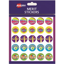 Label Avery Merit Blister Pack Multi Captions 19Mm