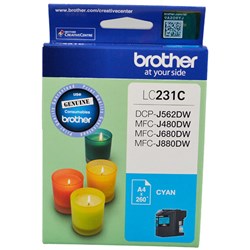 Brother LC-231 Cyan Ink Cartridge