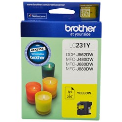 Brother LC-231 Yellow Ink Cartridge