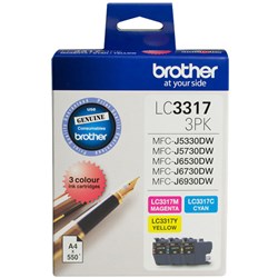 Brother LC3317 Inkjet Cartridge Colour Value Pack