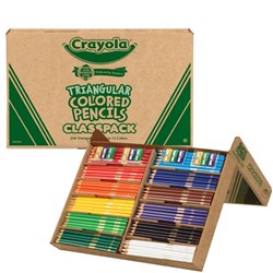 Pencil Crayola Coloured Triangular 240 Asst Classpack 12 Colors