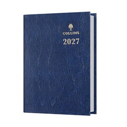 Collins 2027 Sterling A7 Week To View Blue Diary With Pencil