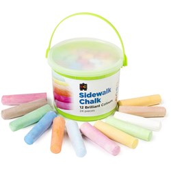 Chalk Coloured Sidewalk - 24 Assorted