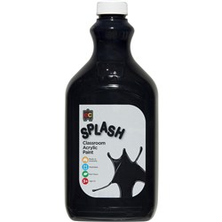 Splash Acrylic Paint - 2L - Liquorice (Black)