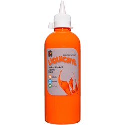 Ec Liquicryl Paint 500Ml Fluorescent Orange