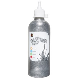 Ec Glitter Paint 500Ml Silver