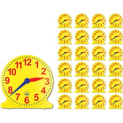 Learning Can Be Fun 24 Student & 1 Teacher Clocks Set