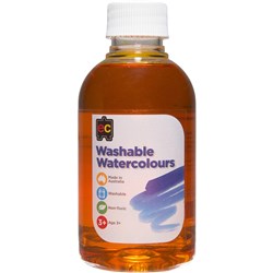 Ec Yellow Washable Watercolour Paint 250Ml