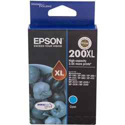 Epson 200XL Cyan Hi Yield Ink Cartridge