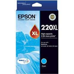 Epson 220XL Hi-yield Cyan Ink Cartridge