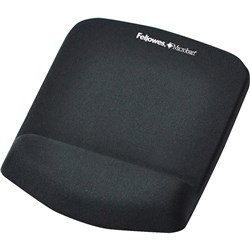 Fellowes Black Plush Touch Foamfusion Mouse Pad/Wrist Rest