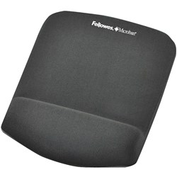 Fellowes Graphite Plush Touch Foamfusion Mouse Pad/Wrist Rest