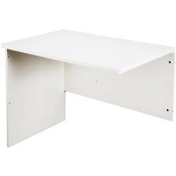 Rapidline Melamine Desk Return 730Hx900Wx600D All White