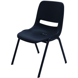 Rapidline Poly Plastic Chair Black