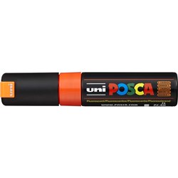 Uni Posca Paint Marker PC-8K  Broad 8mm Chisel Tip  Orange