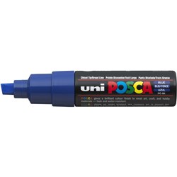 Posca PC-8K Blue 8mm Broad Chisel Paint Marker