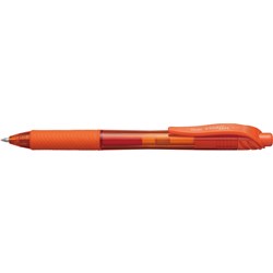 Pentel Energel X Retractable Gel Pen 0.7mm Orange