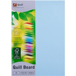 Quill Powder Blue A4 210gsm Board