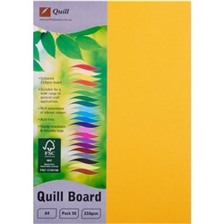 Quill Sunshine A4 210gsm Board