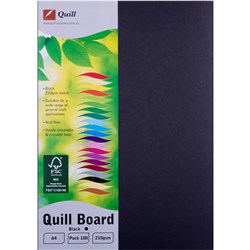 Quill Board 210Gsm A4 Black