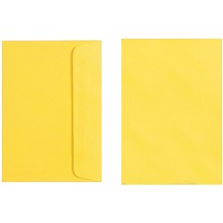 Quill Lemon C6 80gsm Coloured Envelopes