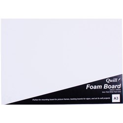 Quill White A3 5mm Foam Board