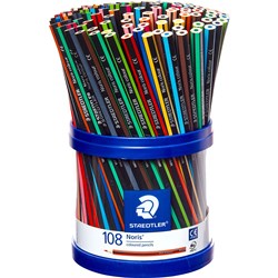 Staedtler Noris Coloured Pencils Assorted Cup of 108