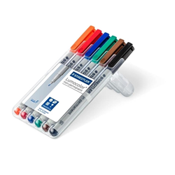 Staedtler Lumocolor 316 6 Assorted Fine Non-Permanent OHP Marker