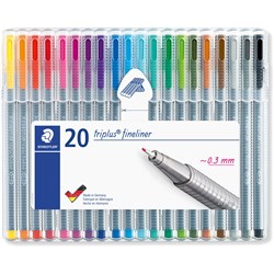 Staedtler Triplus 20 Assorted Fineliner Pen