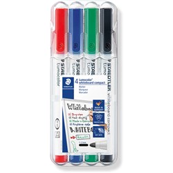 Staedtler Lumocolor 341 4 Assorted Bullet Whiteboard Marker