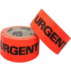 Stylus SP455 Black/Orange 50mmx66m Urgent Packaging Tape