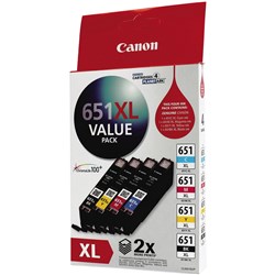 Canon CLI-651XL Ink Cartridge Value Pack