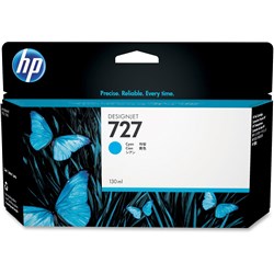 HP 727 130ml Cyan Ink Cartridge