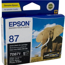 Ink Epson T0871 Black Ultrachome Hi-Gloss