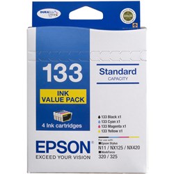 Epson E133VP - 133 Ink Cartridge Value Pack Assorted Colours