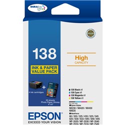 Epson T138 Ink Cartridge Value Pack