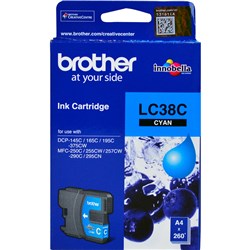 Brother LC-38 Cyan Ink Cartridge