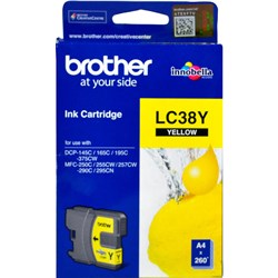 Brother LC-38 Yellow Ink Cartridge