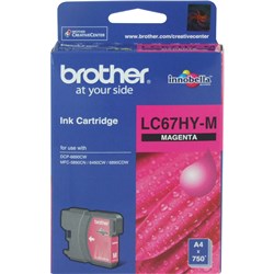 Brother LC-67 Magenta Hi-Yield Ink Cartridge