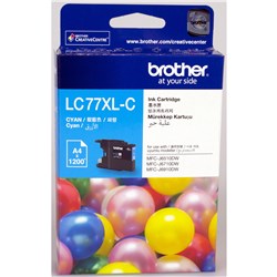 Brother LC-77XL Super Hi-Yield Cyan Ink Cartridge