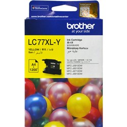 Brother LC-77XL Super Hi-Yield Yellow Ink Cartridge