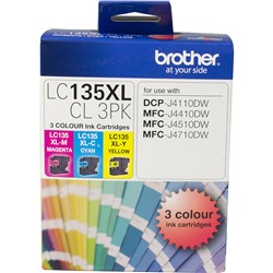 Brother LC-135XL 3 Colour Ink Value Pack