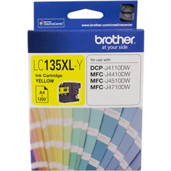 Brother LC-135XL Yellow Ink Cartridge