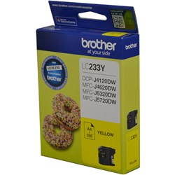 Brother LC-233 Yellow Ink Cartridge